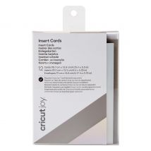 Cricut Joy Doppelkarten mit Einleger & Umschlägen "Insert Cards", 10,7 cm x 13,9 - Grey/Silver matt Holographic