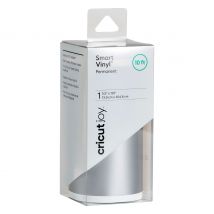 Cricut Joy Selbstklebende Vinylfolie - Glänzend "Smart Vinyl - Permanent", 13,9  - Silver