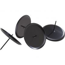 Kerzenhalter "Classic-Big" mit Stecker - Schwarz