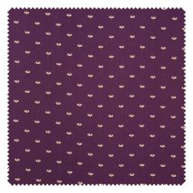 Baumwoll-Stoff "Brilliant" Blüten - Aubergine