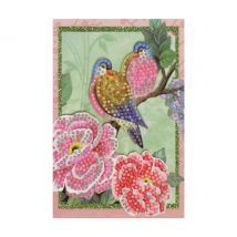 Karten-Set "Diamonds" - Vögel und Blumen