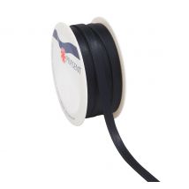 Satinband, 6 mm - Schwarz