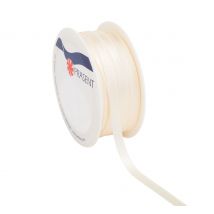 Satinband, 6 mm - Crème