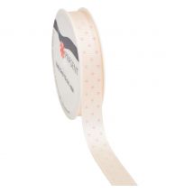 Ripsband "Baby Dots" - Hellrosa