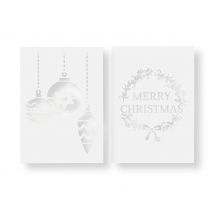 Schablonen-Set, 2-teilig - Merry Christmas