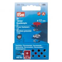 Prym Druckknöpfe Jersey, 12 mm, 20 Stück (de) - Rot