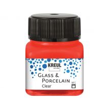 KREUL Glass & Porcelain "Clear" - Kirschrot
