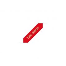 Brother P-touch Textil-Schriftband, 12 mm - Gold auf Weinrot