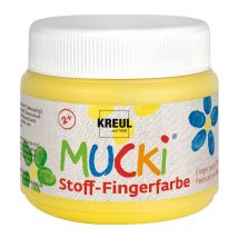 MUCKI Stoff-Fingerfarbe, 150 ml - Gelb