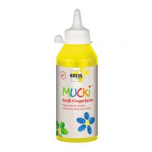 MUCKI Stoff-Fingerfarbe, 250 ml - Gelb