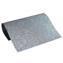 Extra Bling Bügelfolie A4 - Black Silver