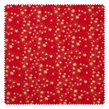 Baumwoll-Stoff "Sterne", Rot