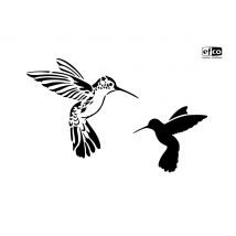 Schablone "Kolibris"