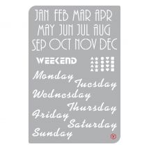 Bullet Journal Schablone "Kalender"