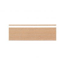 Verzierwachs-Perlstreifen - Roségold-Glänzend