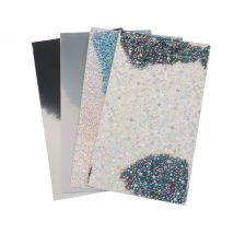 Verzierwachs-Set - Silber