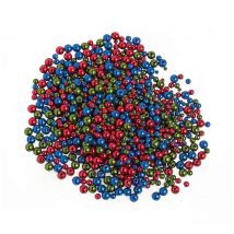 Metallic-Wachsperlen-Sortiment "Farben & Größen Mix", 1.000 Stück