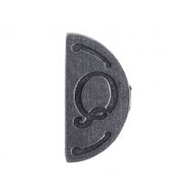 Siegel - Stempelplatte, Doppelseitig - Buchstabe "Q"