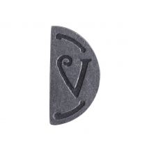 Siegel - Stempelplatte, Doppelseitig - Buchstabe "V"
