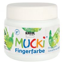 MUCKI Fingerfarbe, 150 ml - Weiß