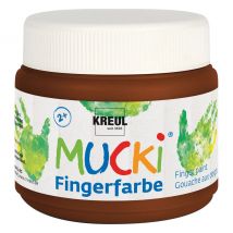 MUCKI Fingerfarbe, 150 ml - Braun