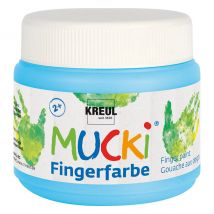MUCKI Fingerfarbe, 150 ml - Hellblau