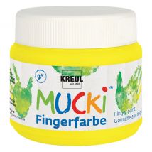 MUCKI Fingerfarbe, 150 ml - Quietsch-Gelb