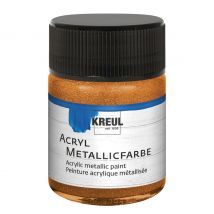 KREUL Acryl Metallicfarbe, 50 ml - Goldbronze