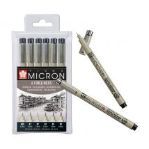 Pigma Micron Etui, 6er-Set