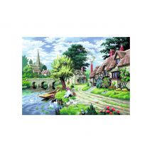 Malen nach Zahlen "Am Fluss", 30 x 40 cm