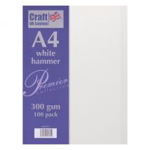 Karton "gehämmert" - Weiß