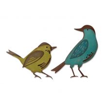 Sizzix Thinlits ponssjabloon "Feathered Friends by Tim Holtz"