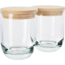 VBS Pot met houten deksel, 2 stuks