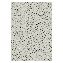 Karton met motief "Grey Line", sterren zwart