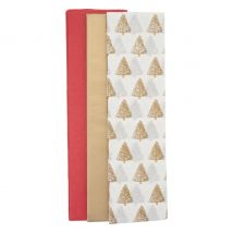Zijdepapier-assortiment "Kerstmis", 6 vellen