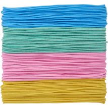 Rubber koorden "Pastel", set van 4