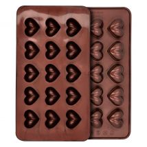 Silicone pralinevormpjes "Hart"