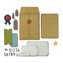 Sizzix Thinlits ponssjabloon "Collector by Tim Holtz"
