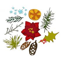 Sizzix Thinlits ponssjabloon "Modern Festive by Tim Holtz"