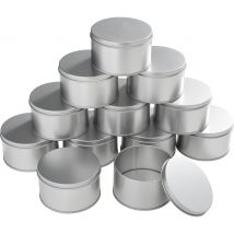 VBS Metalen blikken / Zeepblikjes "Rond", 12 stuks