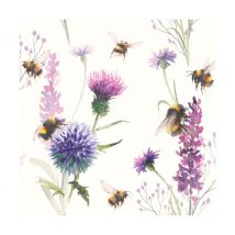 Servet "Hommels en bloemen" - 20 stuks