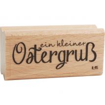 Houten stempel  "Ein kleiner Ostergruß"