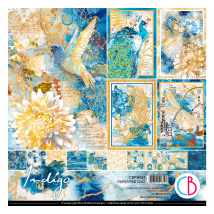 Scrapbook papier "Indigo"