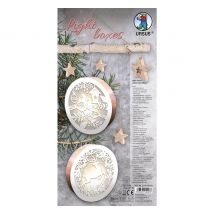 Lightboxes "Birds & Reindeer", set van 2