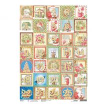 Motief strozijde "Adventskalender nummers"