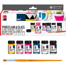 Marabu Porcelain & Glass "Starter Set - Matt"