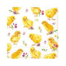 Servet "Gele kuikentjes"