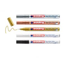 edding 780 glanslak-Marker Metallic..set van Basis, 5