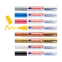 edding 750 glanslak-Marker Metallic/Pastel, set van 8