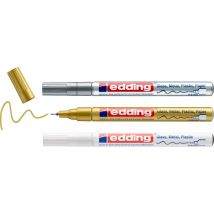edding 780 glanslak-Marker Metallic..set van 3